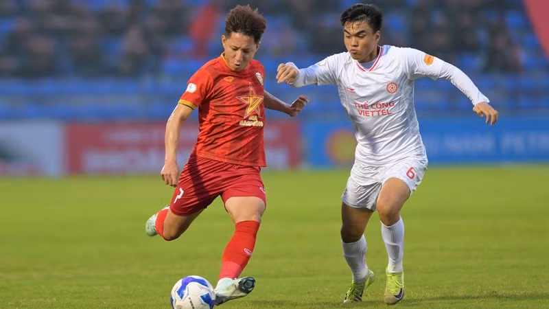 Hồng Lĩnh Hà Tĩnh tiếp đón Thể Công Viettel trong khuôn khổ vòng 18 V.League 1-2024/2025. (Ảnh: baohatinh.vn)