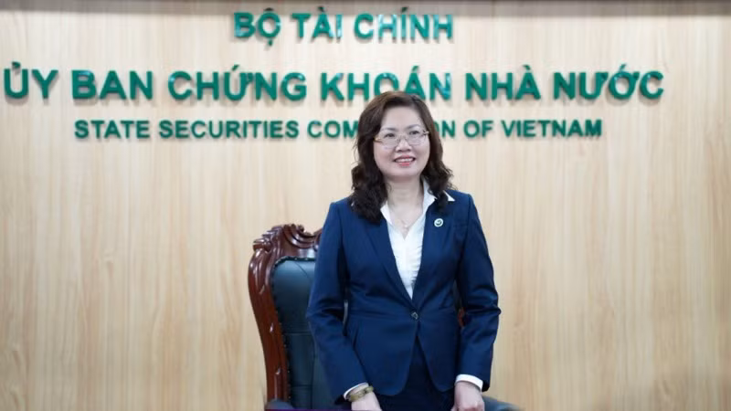Chủ tịch Ủy ban Chứng khoán Nhà nước Vũ Thị Chân Phương.
