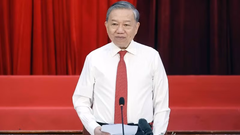Tổng Bí thư Tô Lâm phát biểu. (Ảnh: TTXVN)