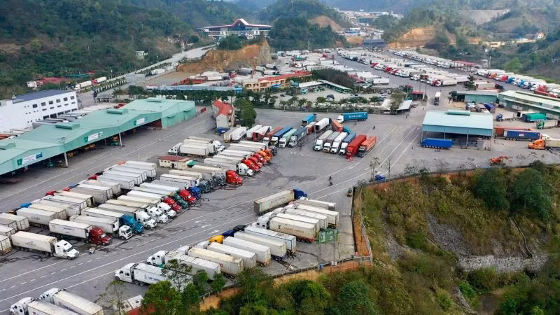 Khu vực Cửa khẩu quốc tế Hữu Nghị, tỉnh Lạng Sơn.