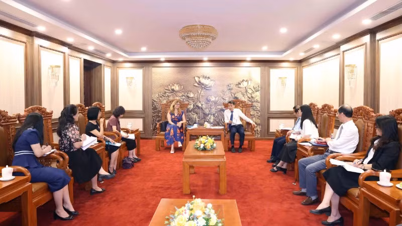 Ban Tuyên giáo và Dân vận Trung ương tổ chức buổi làm việc với Quỹ Nhi đồng Liên hợp quốc tại Việt Nam.