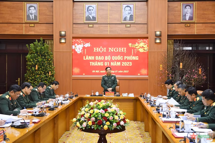 Toàn cảnh hội nghị (Ảnh: Báo Quân Đội Nhân Dân)