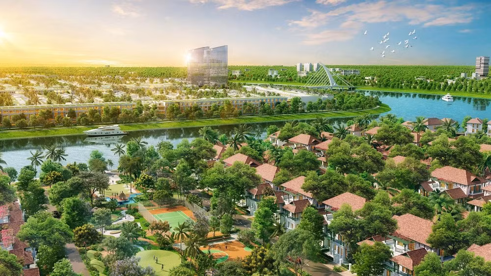 Các tiện ích bám theo bờ sông sẽ đáp ứng mọi nhu cầu của cư dân. (Ảnh phối cảnh minh họa) Các tiện ích bám theo bờ sông sẽ đáp ứng mọi nhu cầu của cư dân. (Ảnh phối cảnh minh họa)