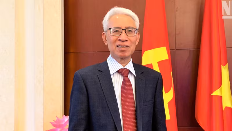 Đại sứ Việt Nam tại Trung Quốc Phạm Sao Mai. (Ảnh: HỮU HƯNG)