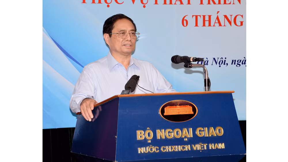 Thủ tướng Phạm Minh Chính phát biểu định hướng Hội nghị.