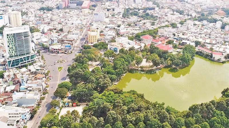  Một góc trung tâm thành phố Biên Hòa, tỉnh Đồng Nai.