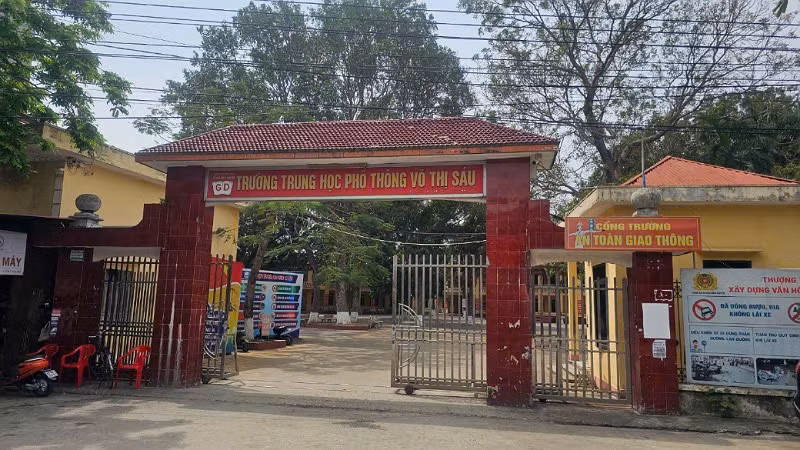 Trường trung học phổ thông Võ Thị Sáu, huyện Bình Xuyên, tỉnh Vĩnh Phúc. 
