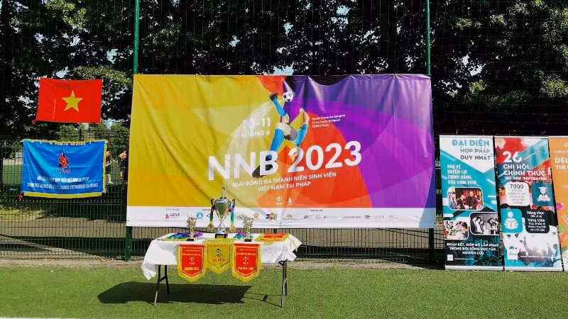 Giải bóng đá NNB 2023 đánh dấu kỷ niệm 24 năm tổ chức. (Ảnh: MINH DUY)