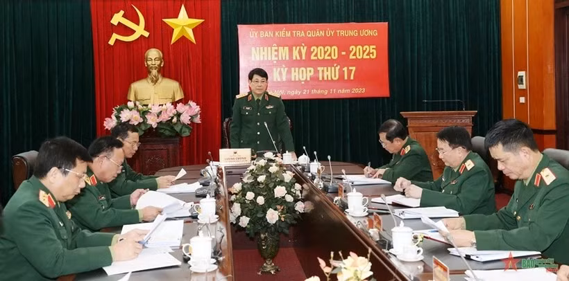 Đại tướng Lương Cường chủ trì Kỳ họp thứ 17. (Ảnh: Quân đội Nhân dân)