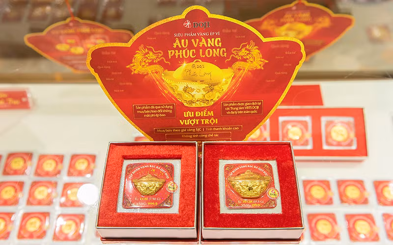 Đa dạng các sản phẩm vàng cầu may dịp Thần Tài -0