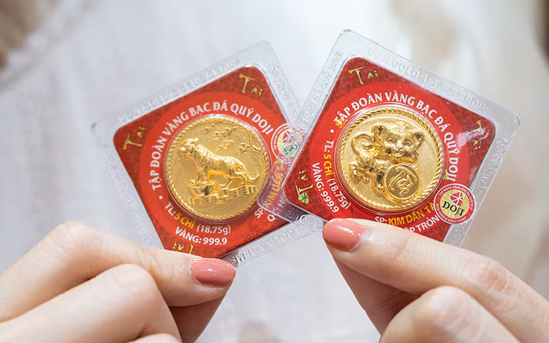 Đa dạng các sản phẩm vàng cầu may dịp Thần Tài -0