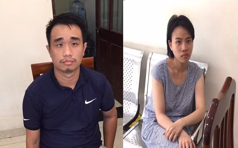 Cặp vợ chồng Hoàng Thế Vũ và Đoàn Diệu Linh.