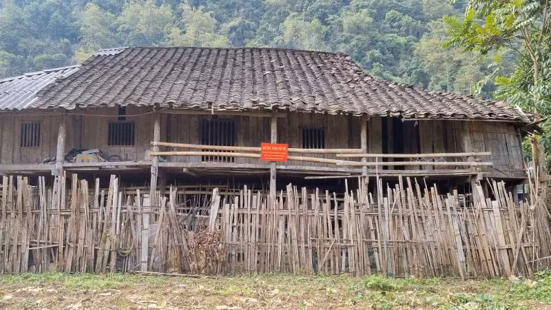 Ngôi nhà sàn ông Hoàng Văn Phù, nơi diễn ra Đại hội đại biểu Đảng bộ tỉnh Lạng Sơn lần thứ Nhất, từ ngày 15 đến 19/6/1948.
