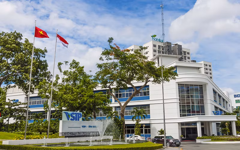 Một góc Khu công nghiệp Việt Nam-Singapore tại Bình Dương. (Ảnh VSIP)