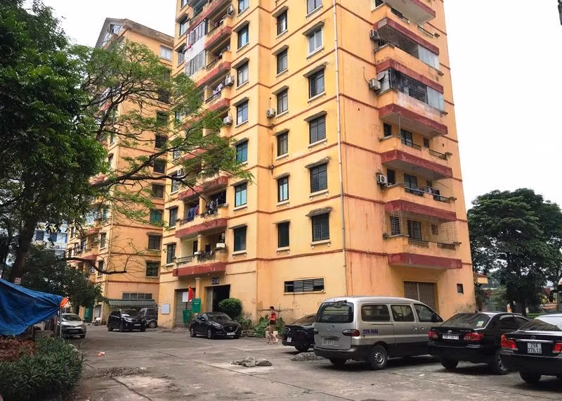 Chung cư trên địa bàn quận Hoàng Mai. (Ảnh: Ngọc Anh) 