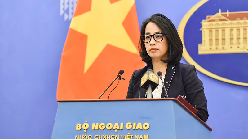 Người phát ngôn Bộ Ngoại giao Phạm Thu Hằng.