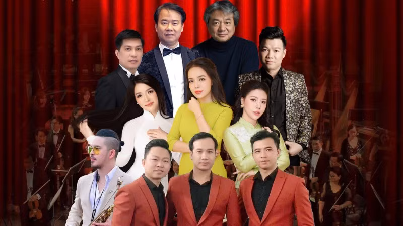 Các nghệ sĩ tham gia biểu diễn trong chương trình "Hanoi Concert - Đoài Melody".