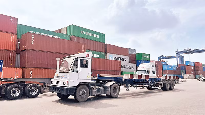 Nhiều container vô chủ tồn đọng tại cảng Cát Lái, thành phố Thủ Đức.