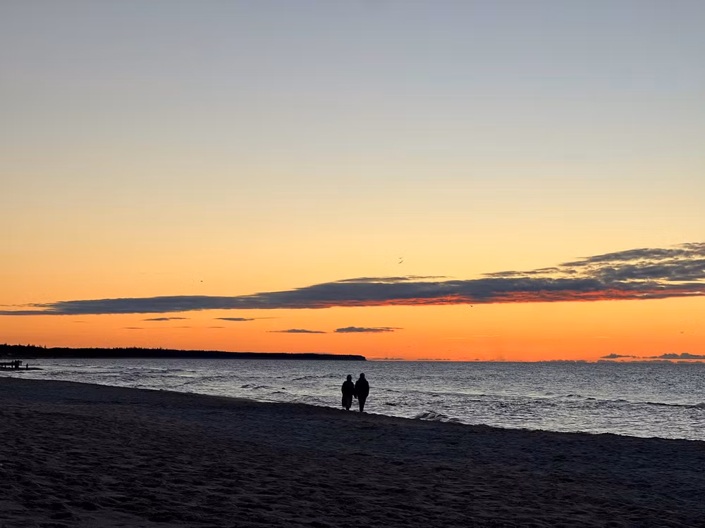 Mùa thu vàng Kolobrzeg.
