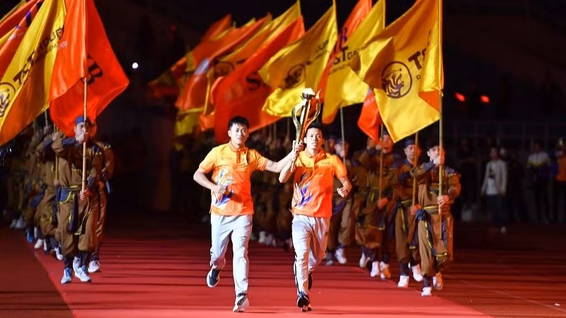 Chương trình được tổ chức theo định dạng lễ khai mạc thế vận hội Olympic. (Ảnh: BTC)