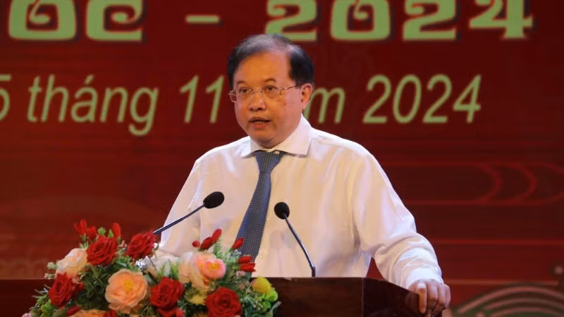 Thứ trưởng Bộ Văn hóa, Thể thao và Du lịch Tạ Quang Đông phát biểu. (Ảnh: Cục Nghệ thuật biểu diễn) Thứ trưởng Bộ Văn hóa, Thể thao và Du lịch Tạ Quang Đông phát biểu. (Ảnh: Cục Nghệ thuật biểu diễn)