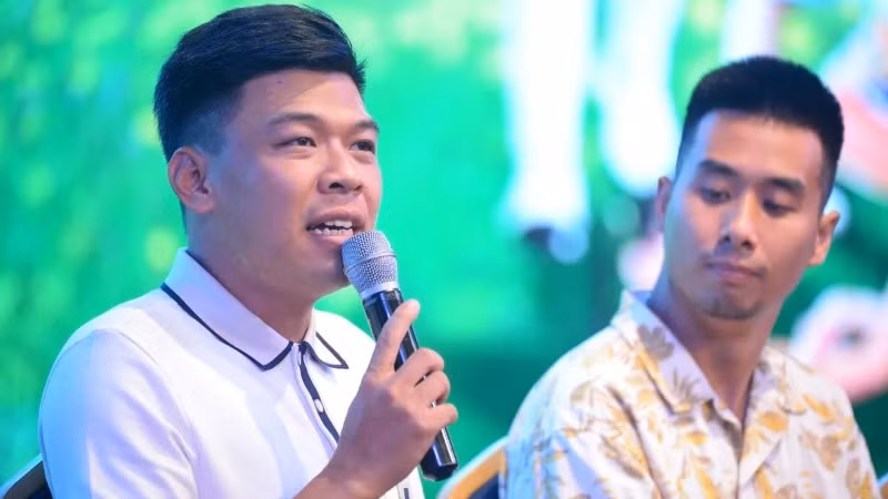 Diễn viên Trung Ruồi chia sẻ tại sự kiện. (Ảnh: BTC)