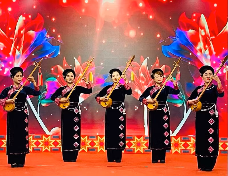 Biểu diễn hát then, đàn tính tại sự kiện.