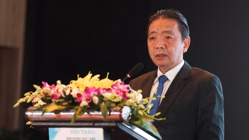 Thứ trưởng Hoàng Đạo Cương phát biểu. (Ảnh: Nam Nguyễn)