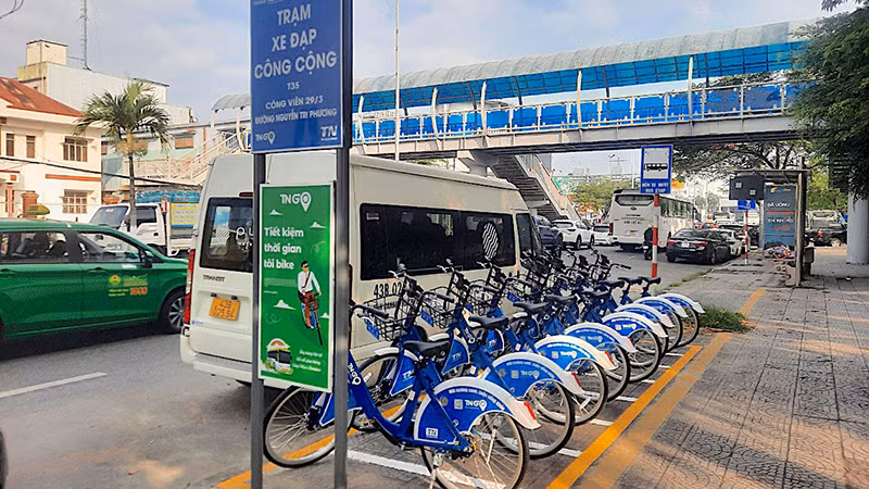 Dự kiến, dịch vụ xe đạp công cộng sẽ khai trương vào ngày 29/3 tới. (Ảnh: Sở Giao thông vận tải Đà Nẵng cung cấp)