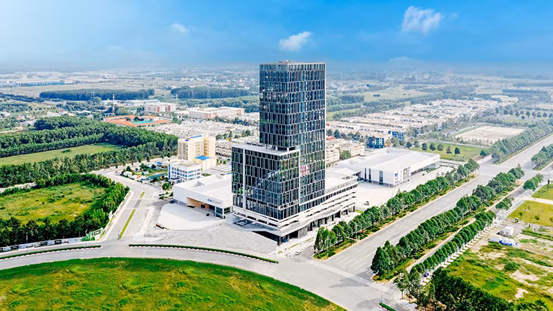 Một góc Tổ hợp Văn phòng - Hội nghị - Thương mại WTC Tower tại Bình Dương.