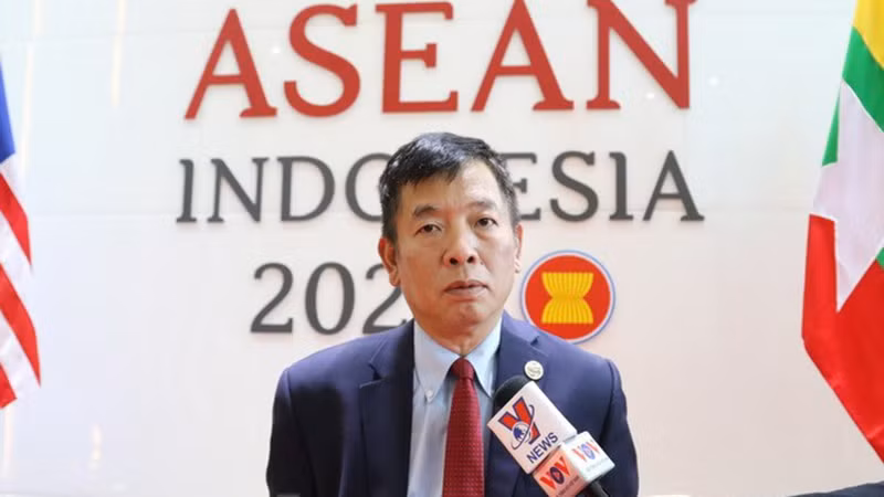 Đại sứ Vũ Hồ, Quyền Trưởng SOM ASEAN. (Ảnh: Đào Trang/TTXVN)