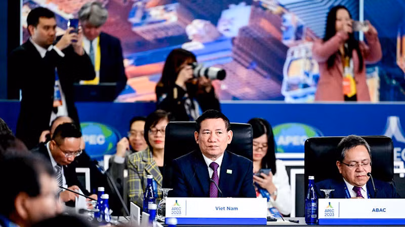Bộ trưởng Hồ Đức Phớc tại Hội nghị Bộ trưởng Tài chính APEC lần thứ 30.