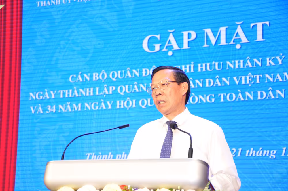Đồng chí Phan Văn Mãi phát biểu tại buổi gặp mặt Đồng chí Phan Văn Mãi phát biểu tại buổi gặp mặt