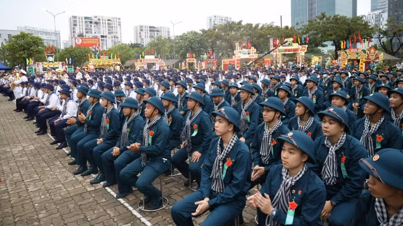 Quang cảnh buổi lễ. (Ảnh: Thế Anh)