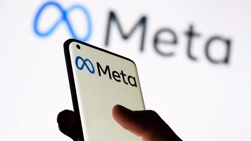 Biểu trưng của Tập đoàn Meta. (Ảnh: Reuters)