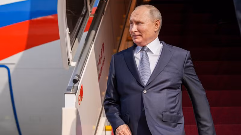 Tổng thống Nga Vladimir Putin thăm Trung Quốc. (Ảnh: TASS)