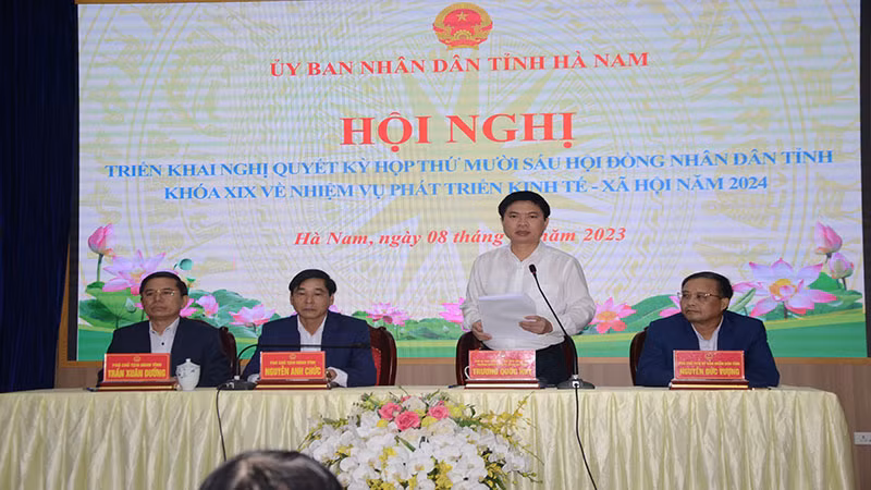 Ủy ban nhân dân tỉnh Hà Nam triển khai kế hoạch năm 2024.