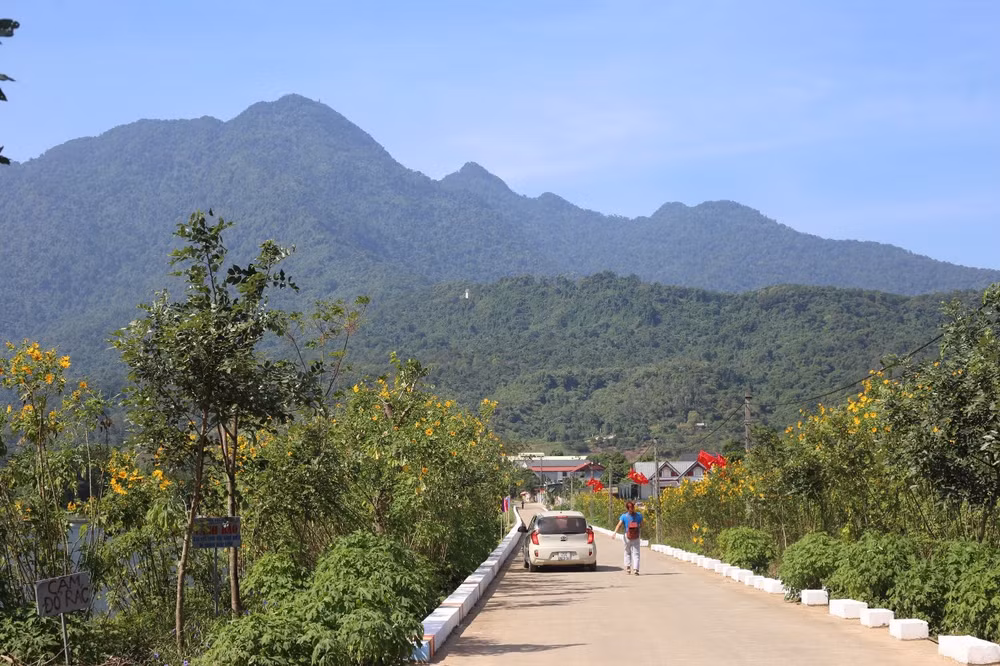 Một góc xã nông thôn mới Vân Hòa, huyện Ba Vì, thành phố Hà Nội.