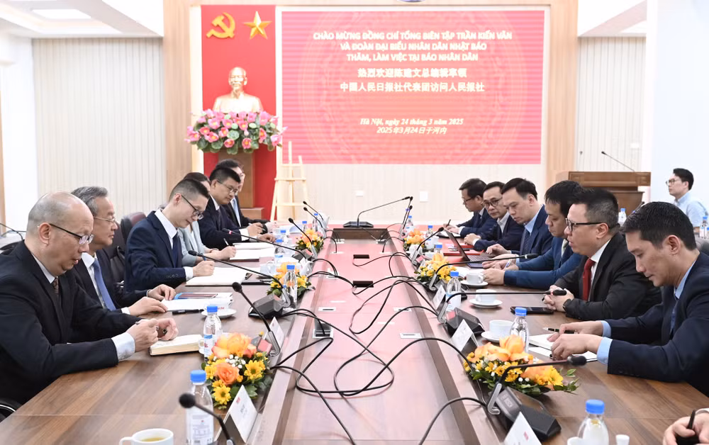 Quang cảnh buổi làm việc. (Ảnh: BÙI GIANG) Quang cảnh buổi làm việc. (Ảnh: BÙI GIANG)