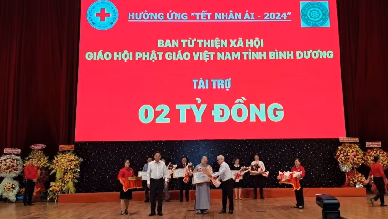 Các tổ chức, cá nhân, đơn vị, doanh nghiệp, nhà hảo tâm ủng hộ các hoạt động nhân đạo và chăm lo Tết cho người dân khó khăn dịp Xuân Giáp Thìn 2024.