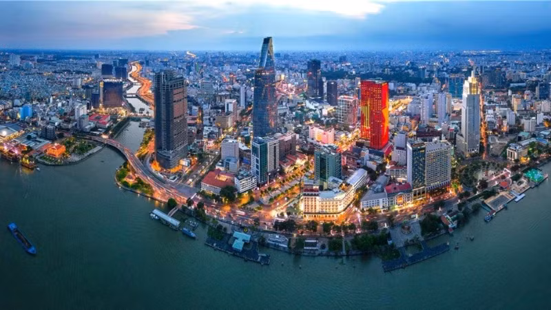 Trung tâm tài chính quốc tế sẽ được xây dựng tại Thành phố Hồ Chí Minh và Đà Nẵng. Trong ảnh: Thành phố Hồ Chí Minh đã chuẩn bị nhiều điều kiện hội nhập thị trường tài chính quốc tế.