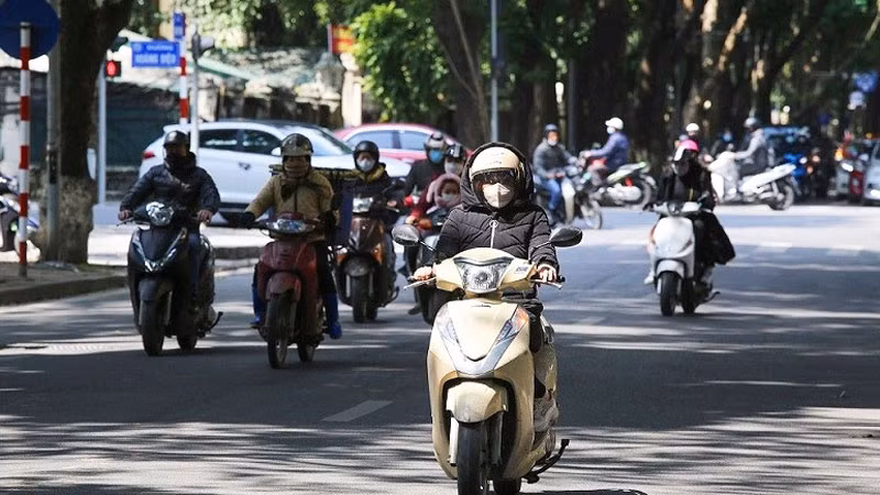Khu vực Hà Nội nhiều mây, không mưa, ngày hửng nắng, trời rét về đêm và sáng. (Ảnh minh họa)