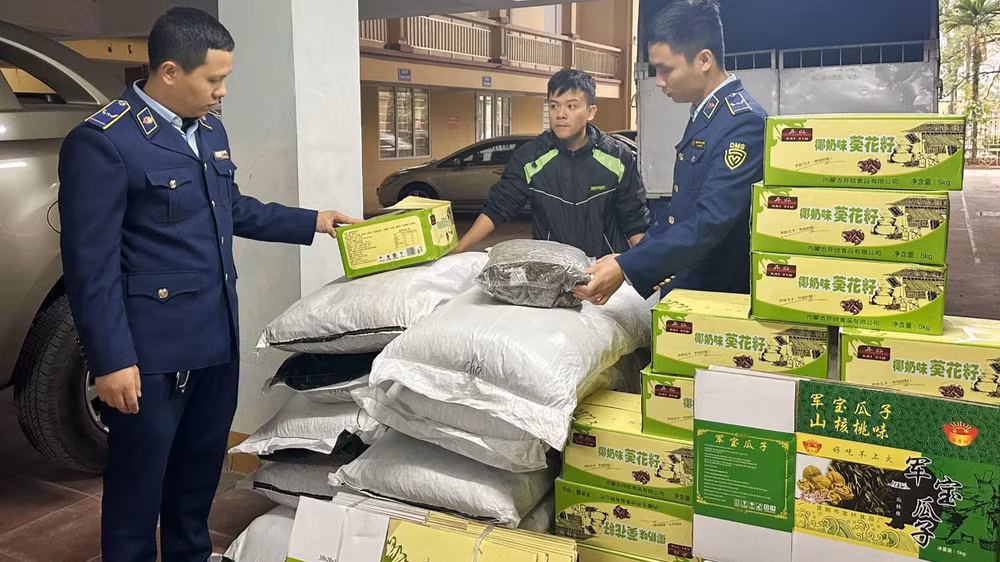 Thực hiện kế hoạch cao điểm kiểm soát thị trường dịp Tết Nguyên đán Giáp Thìn 2024, lực lượng quản lý thị trường Thái Nguyên tịch thu hàng tạ hạt hướng dương nhập lậu. Thực hiện kế hoạch cao điểm kiểm soát thị trường dịp Tết Nguyên đán Giáp Thìn 2024, lực lượng quản lý thị trường Thái Nguyên tịch thu hàng tạ hạt hướng dương nhập lậu.