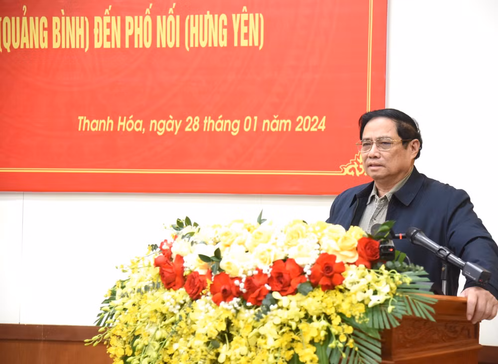 Thủ tướng Phạm Minh Chính phát biểu ý kiến kết luận Hội nghị. Thủ tướng Phạm Minh Chính phát biểu ý kiến kết luận Hội nghị.