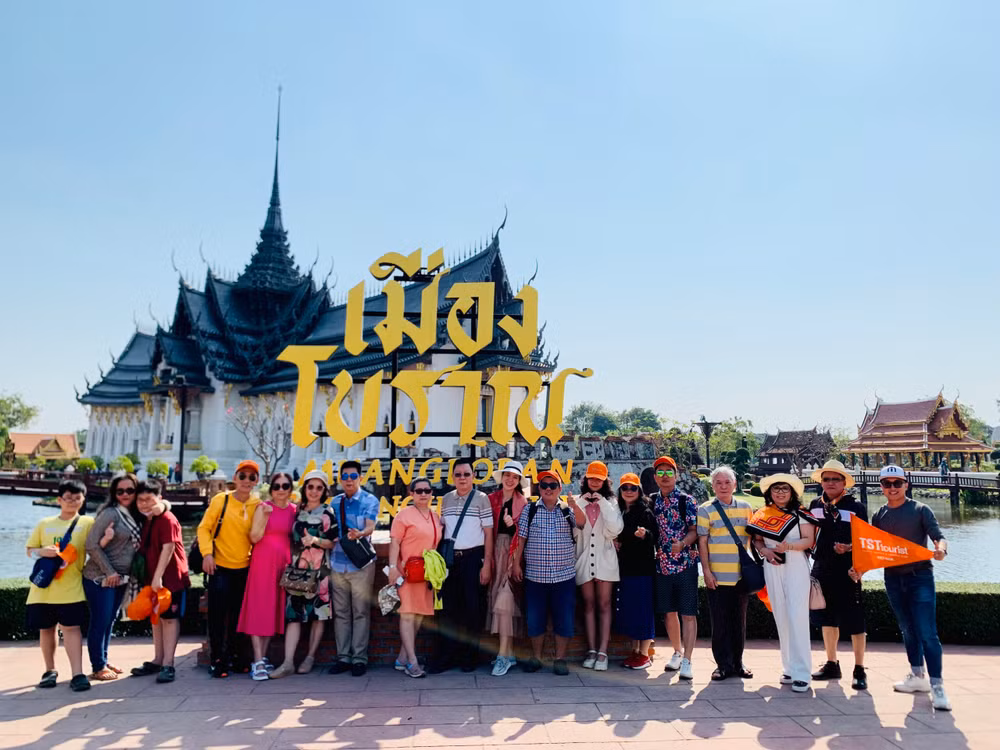 Du khách đi du lịch Thái Lan trong dịp Tết Nguyên đán.