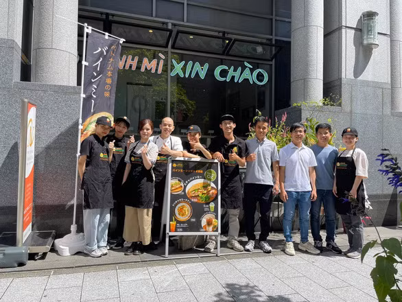 Cửa hàng Bánh Mì Xin Chào nhượng quyền thương mại ở Sapporo (Nhật Bản).