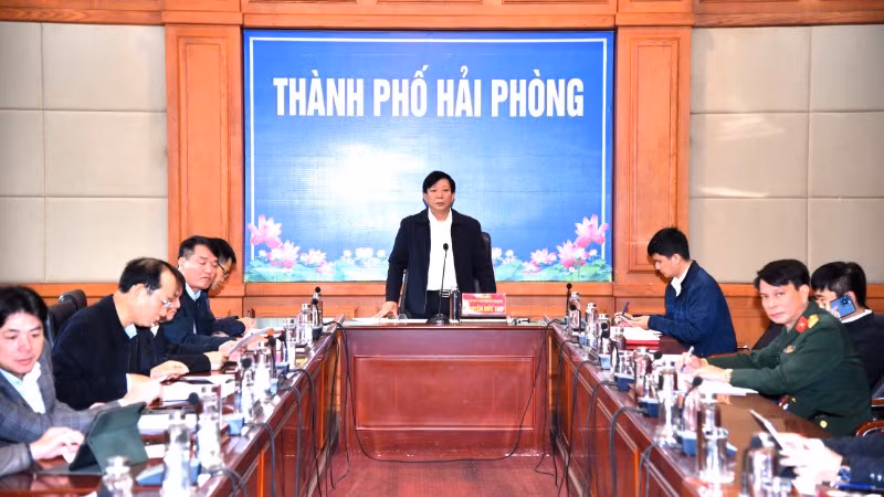 Phó Chủ tịch Ủy ban nhân dân thành phố Hải Phòng Nguyễn Đức Thọ nhấn mạnh. Phó Chủ tịch Ủy ban nhân dân thành phố Hải Phòng Nguyễn Đức Thọ nhấn mạnh.
