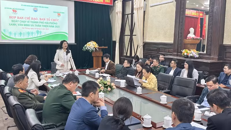 Họp triển khai Ngày chạy “Vì thành phố Hải Phòng xanh, văn minh và thân thiện” năm 2025.