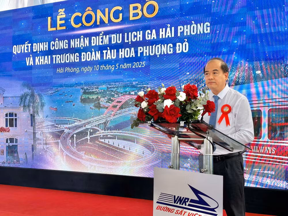 Ông Đào Anh Tuấn, Tổng Giám đốc Công ty Cổ phần Vận tải đường sắt.