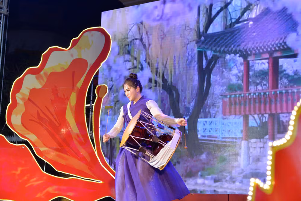 Màn “Chơi trống Nanta”. Màn “Chơi trống Nanta”.